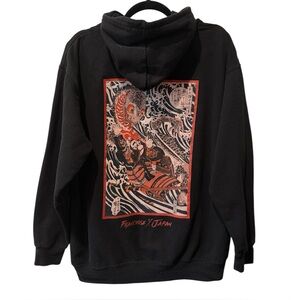 Franchise x Japan Los Angeles Black Hoodie Sweatshirt - Size L